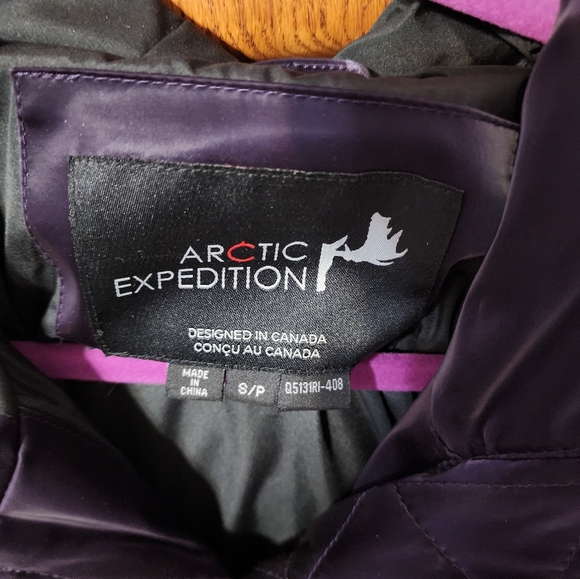 Artic Expedition Winter Coat with hood - size small petite, color purple - Picture 3 of 4